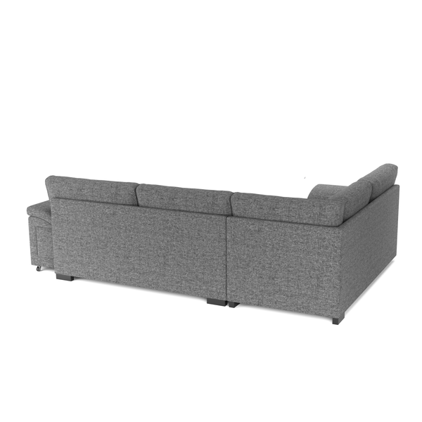 Ecksofa mit Schlaffunktion LYNN links anthrazit