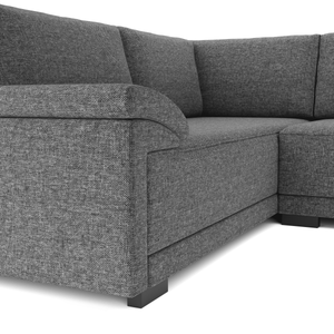 Ecksofa mit Schlaffunktion LYNN links anthrazit