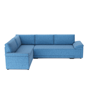 Ecksofa mit Schlaffunktion LYNN links blau
