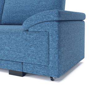 Ecksofa mit Schlaffunktion LYNN links blau