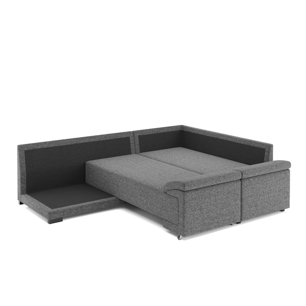 Ecksofa mit Schlaffunktion LYNN rechts anthrazit