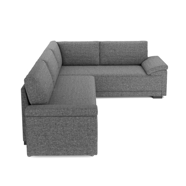 Ecksofa mit Schlaffunktion LYNN rechts anthrazit