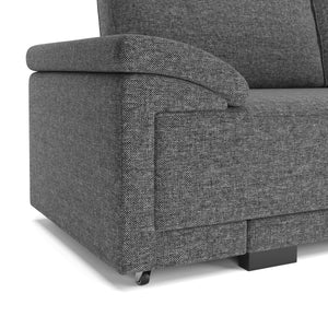 Ecksofa mit Schlaffunktion LYNN rechts anthrazit