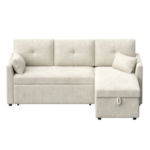 Ecksofa mit Schlaffunktion MIRABEL rechts beige