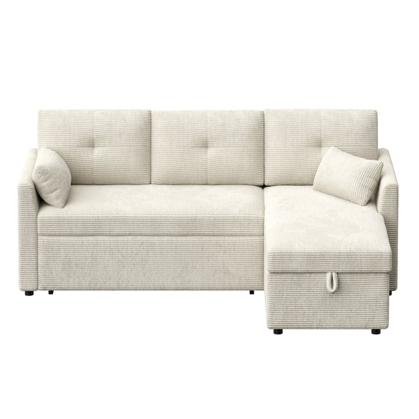 Ecksofa mit Schlaffunktion MIRABEL rechts beige