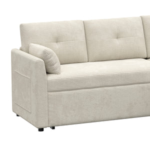 Ecksofa mit Schlaffunktion MIRABEL rechts beige