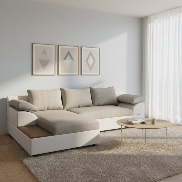 Ecksofa NALA mit Schlaffunktion links