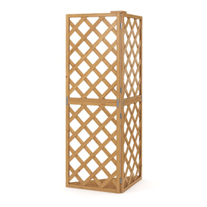 Eckspalier Rankgitter 50 x 50 x 145 cm natur