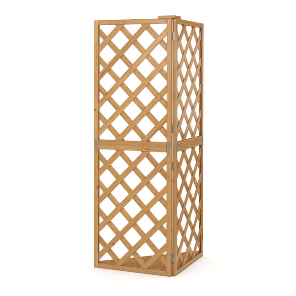 Eckspalier Rankgitter 50 x 50 x 145 cm natur