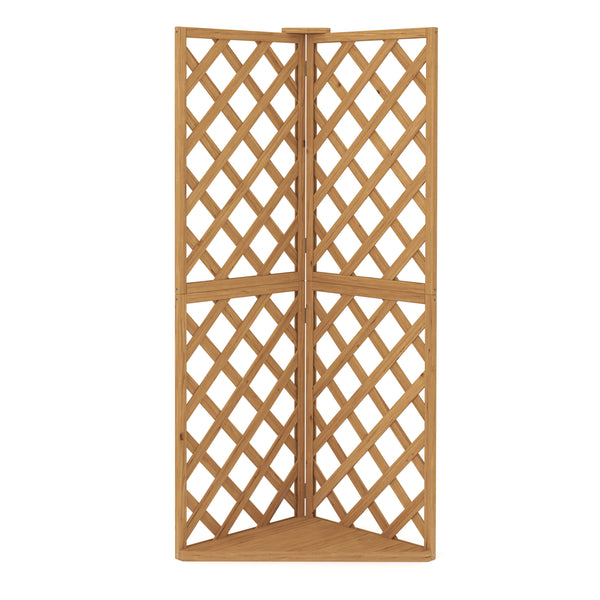 Eckspalier Rankgitter 50 x 50 x 145 cm natur