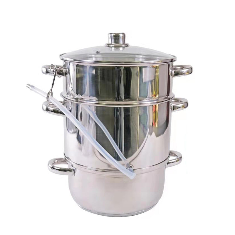 Stainless steel steam juicer
