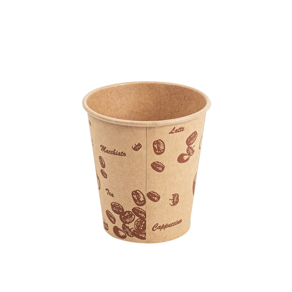 Einwegbecher 200 ml 1000 Stk. braun