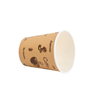 Einwegbecher 200 ml 1000 Stk. braun/weiss