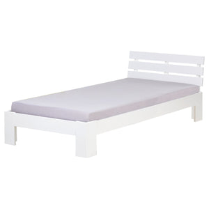 Einzelbett Holzbett 90x200cm Weiss
