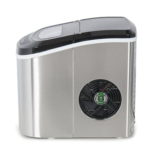 Eiswürfelmaschine Edelstahl 12 kg / 24 h