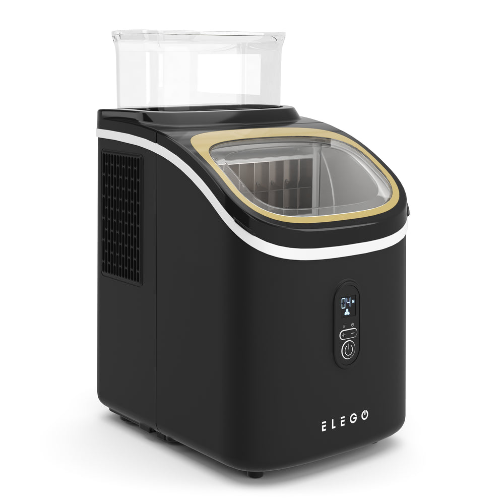 Macchina per cubetti di ghiaccio KRIGA, nera, 2L - 15 kg / 24 h