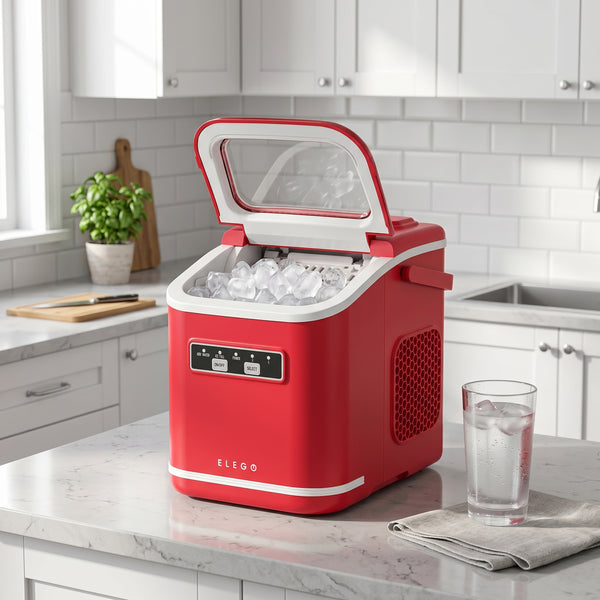 Eiswürfelmaschine VITER rot 1.4L - 12 kg / 24 h