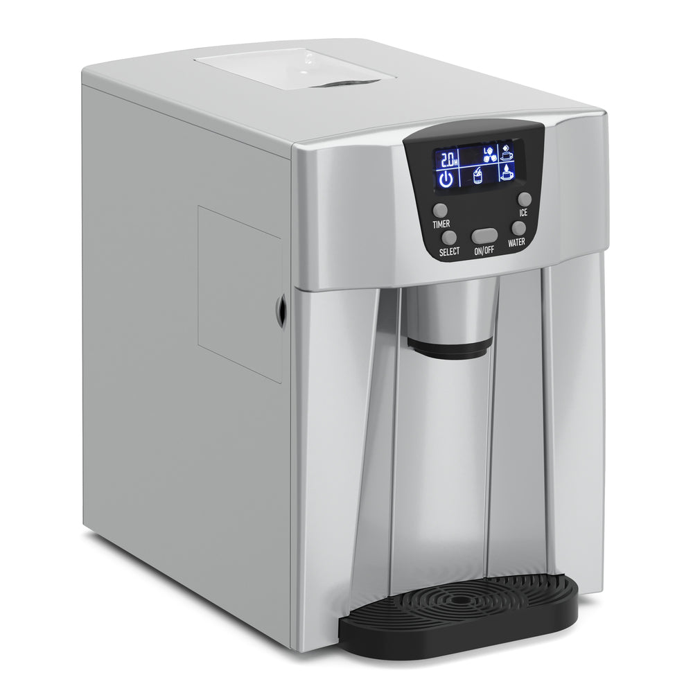 Macchina per cubetti di ghiaccio, grigia, 12 kg / 24 h