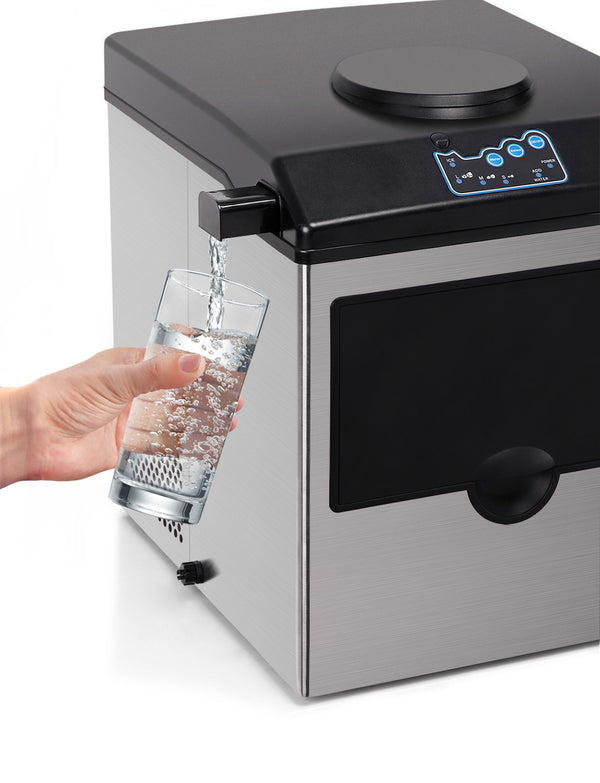 Eiswürfelmaschine silber 22 kg / 24 h