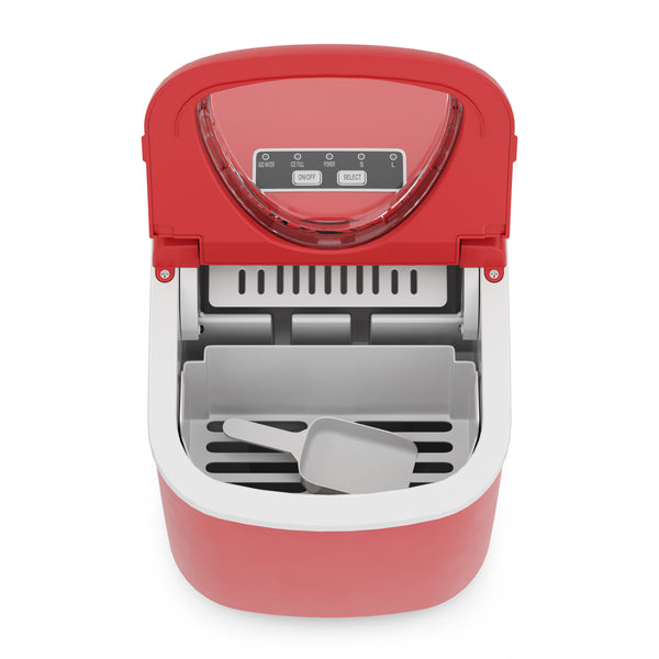 Eiswürfelmaschine rot 12 kg / 24 h / 1.2 L
