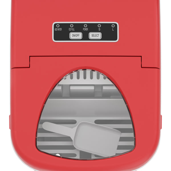 Eiswürfelmaschine rot 12 kg / 24 h / 1.2 L