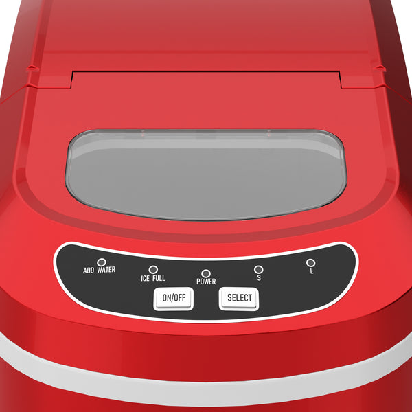 Eiswürfelmaschine rot 12 kg / 24 h