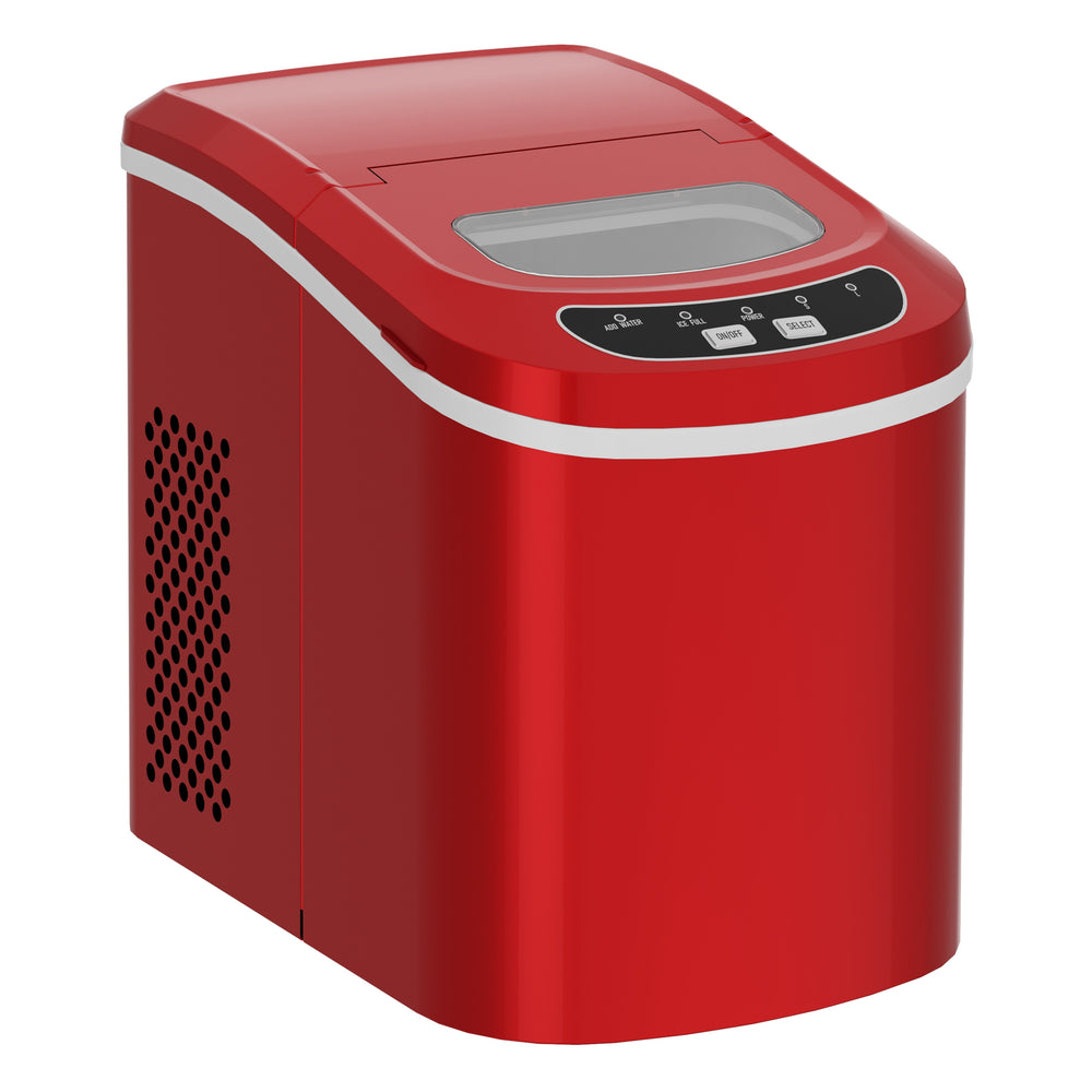 Macchina per cubetti di ghiaccio, rossa, 12 kg / 24 h 