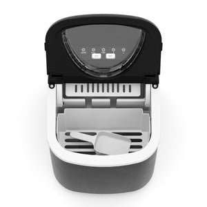 Eiswürfelmaschine schwarz 12 kg / 24 h / 1.2L