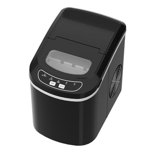 Eiswürfelmaschine schwarz 12 kg / 24 h