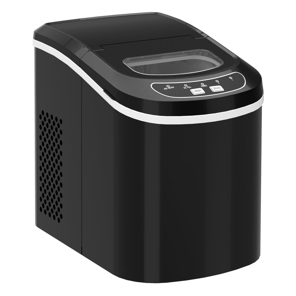 Macchina per cubetti di ghiaccio, nera, 12 kg / 24 h 