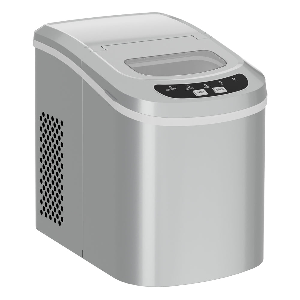 Macchina per cubetti di ghiaccio, argento, 12 kg / 24 h 