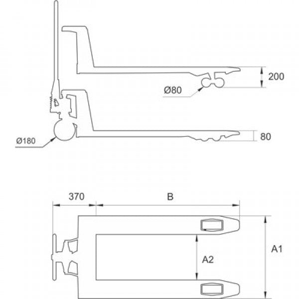 Elmag - Handhubwagen HW 2500