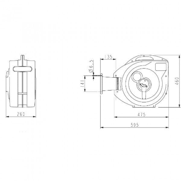 Elmag - Autom. Wasserschlauchaufroller ROLL WATER EVO 20/13