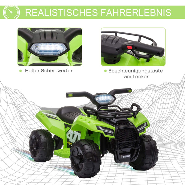 Elektro-Quad Elektroauto Kinderauto Grün