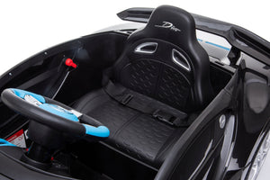 Kinder-Elektroauto Bugatti Divo schwarz