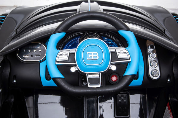 Kinder-Elektroauto Bugatti Divo schwarz
