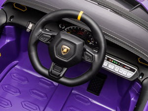 Elektroauto Kinder Lamborghini Autentica violett