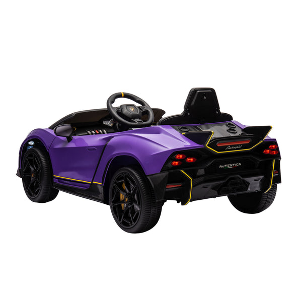 Elektroauto Kinder Lamborghini Autentica violett