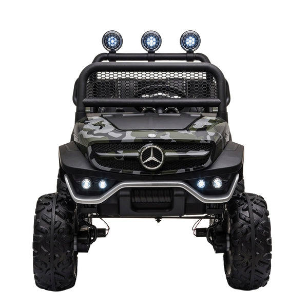 Elektroauto Kinder Mercedes Unimog camouflage