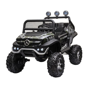 Elektroauto Kinder Mercedes Unimog camouflage
