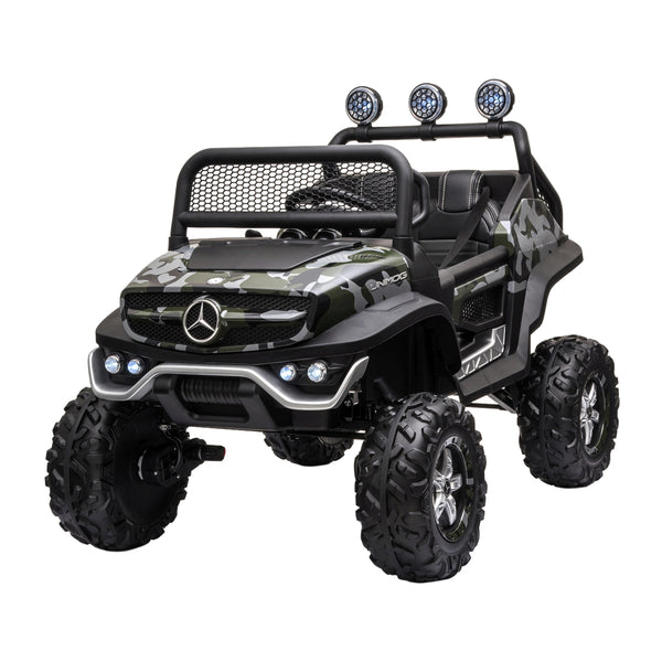 Elektroauto Kinder Mercedes Unimog camouflage