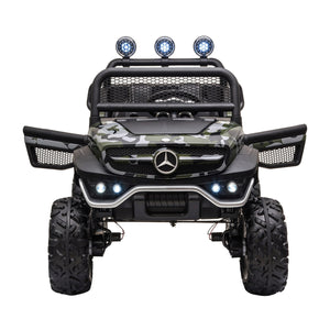 Elektroauto Kinder Mercedes Unimog camouflage