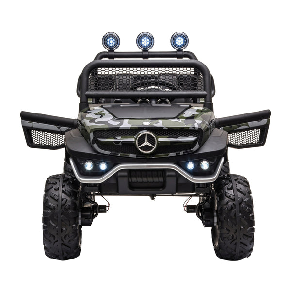 Elektroauto Kinder Mercedes Unimog camouflage