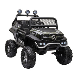 Elektroauto Kinder Mercedes Unimog camouflage