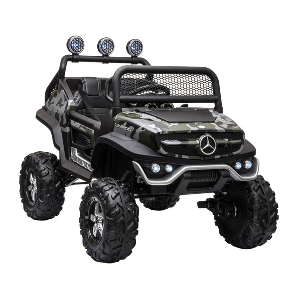 Elektroauto Kinder Mercedes Unimog camouflage