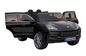Kinder-Elektroauto Porsche Cayenne schwarz