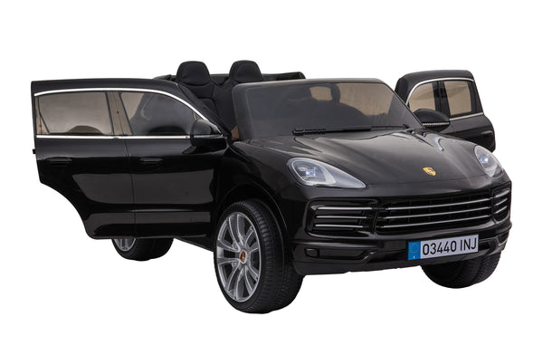 Kinder-Elektroauto Porsche Cayenne schwarz