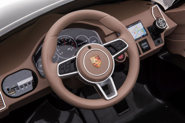 Kinder-Elektroauto Porsche Cayenne schwarz