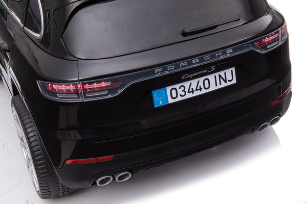 Kinder-Elektroauto Porsche Cayenne schwarz
