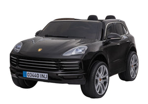 Kinder-Elektroauto Porsche Cayenne schwarz